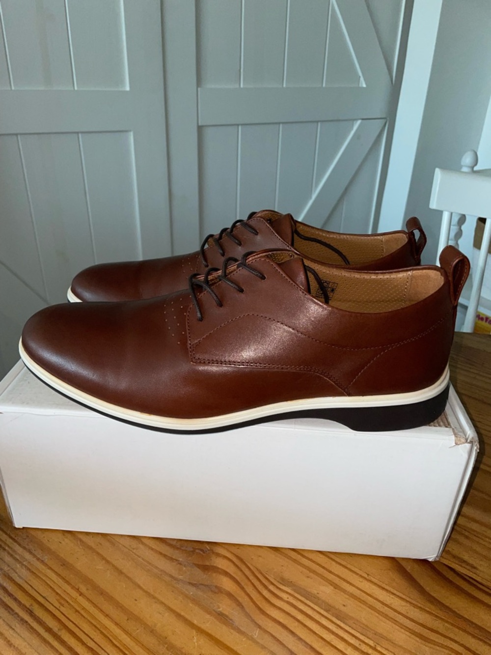 Amberjack The Original Dress Shoes In Coffee Men’s Size 10.5M - Picture 11 of 16